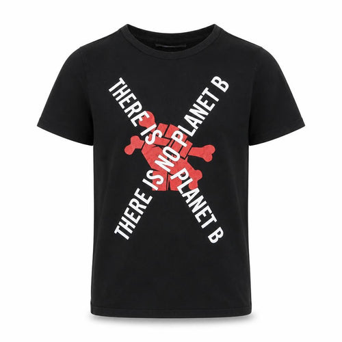 John Richmond Boys Black Graphic Print Cotton T-Shirt Age 10