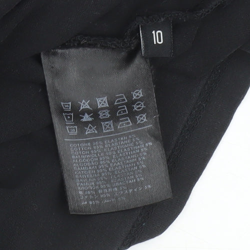 John Richmond Boys Black Graphic Print Cotton T-Shirt Age 10