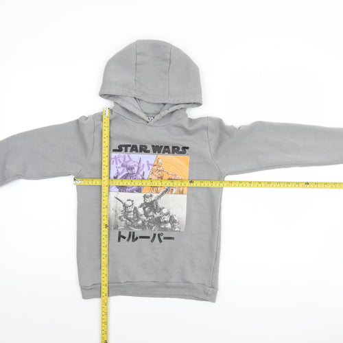 Pepco Boys Grey Star Wars Hoodie 9-10 Years Pullover Graphic Print