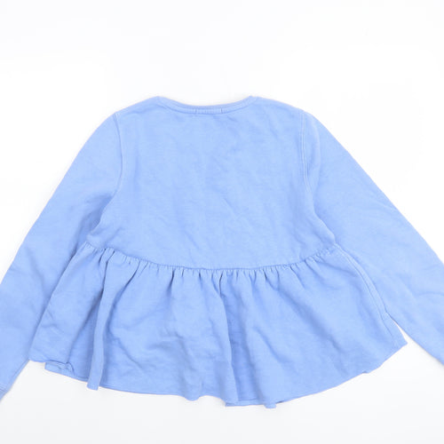 Marks and Spencer Girls Blue 'Lucky' Pullover Sweatshirt 12-13 Years