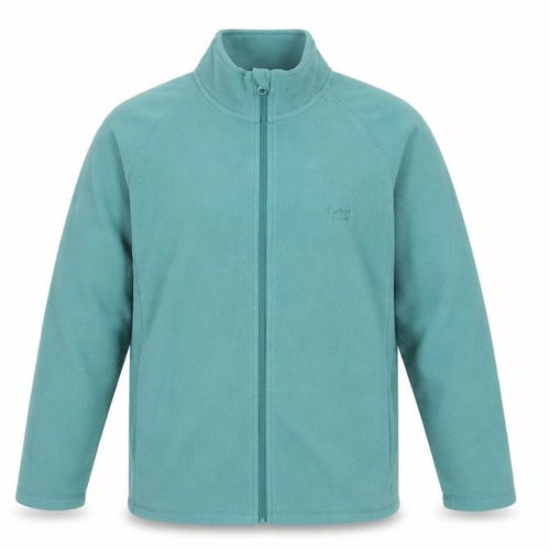Cotton Traders Men's Sea Green Fleece Full Zip Jacket Size L