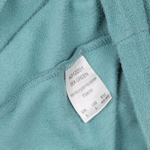 Cotton Traders Men's Sea Green Fleece Full Zip Jacket Size L