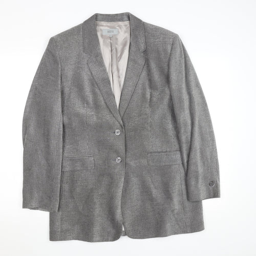 Marks and Spencer Women’s Grey Size 16 Classic Two-Button Blazer