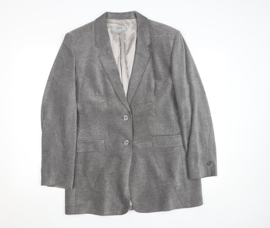 Marks and Spencer Women’s Grey Size 16 Classic Two-Button Blazer