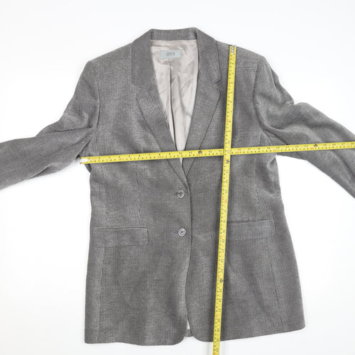 Marks and Spencer Women’s Grey Size 16 Classic Two-Button Blazer
