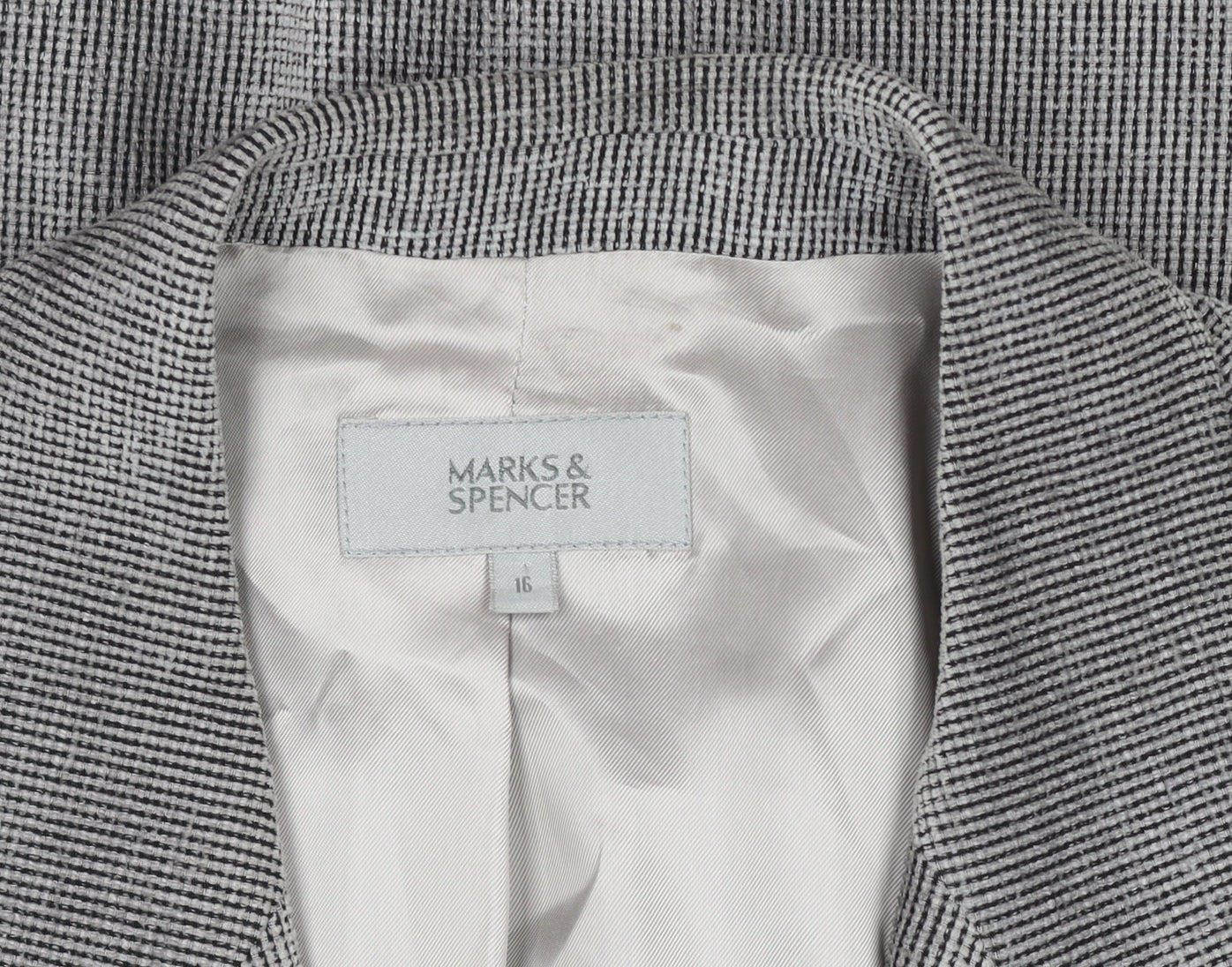 Marks and Spencer Women’s Grey Size 16 Classic Two-Button Blazer