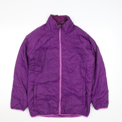 Crane Men’s Purple Lightweight Puffer Jacket Size M Full Zip
