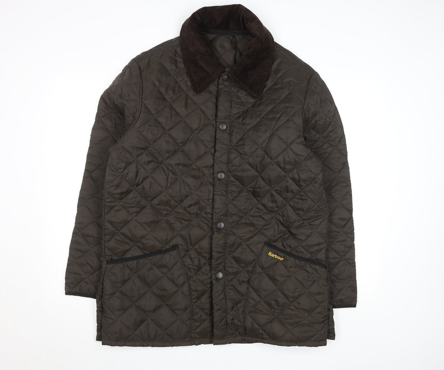 Barbour Mens Brown Quilted Jacket M Regular Fit Outdoor Coat