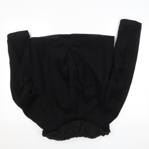 Uniqlo Women’s Black Wool Short Lace Collar Jacket Size S