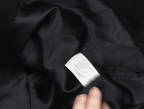 Uniqlo Women’s Black Wool Short Lace Collar Jacket Size S