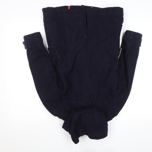 Boden Girls Blue Wool Blend Duffle Coat Hooded 9-10 Years Lined Winter