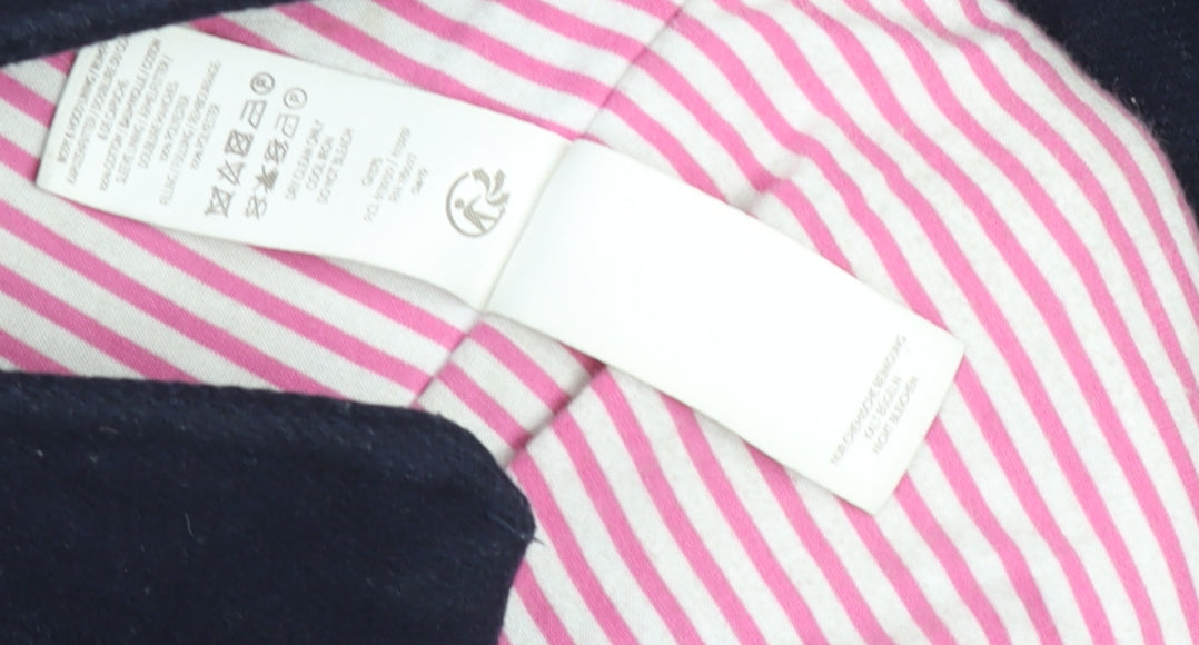 Boden Girls Blue Wool Blend Duffle Coat Hooded 9-10 Years Lined Winter