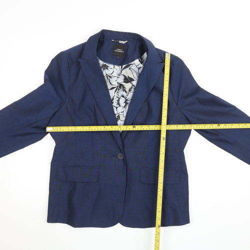 Next Tailoring Women's Blue Regular Fit Blazer Jacket Size 16