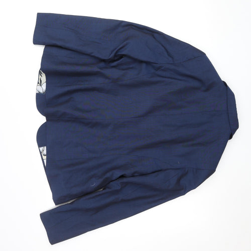 Next Tailoring Women's Blue Regular Fit Blazer Jacket Size 16