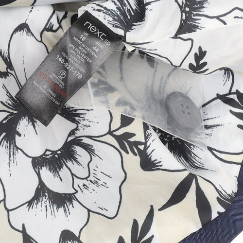 Next Tailoring Women's Blue Regular Fit Blazer Jacket Size 16