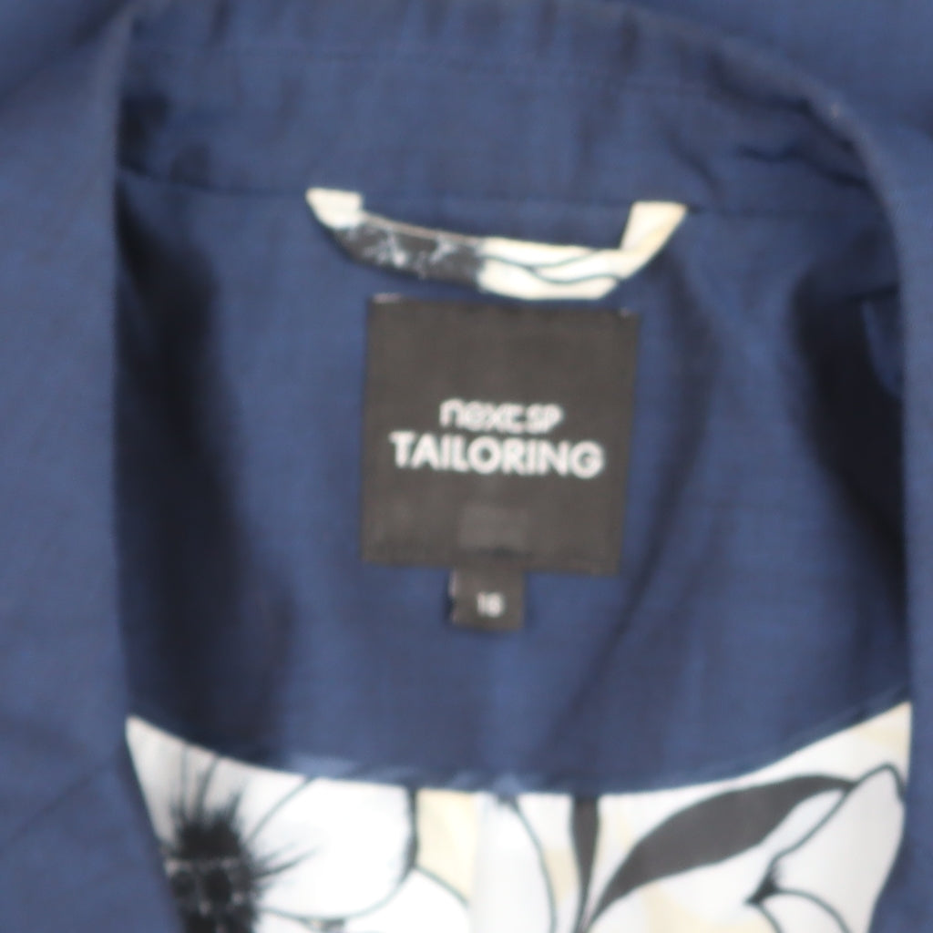 Next Tailoring Women's Blue Regular Fit Blazer Jacket Size 16
