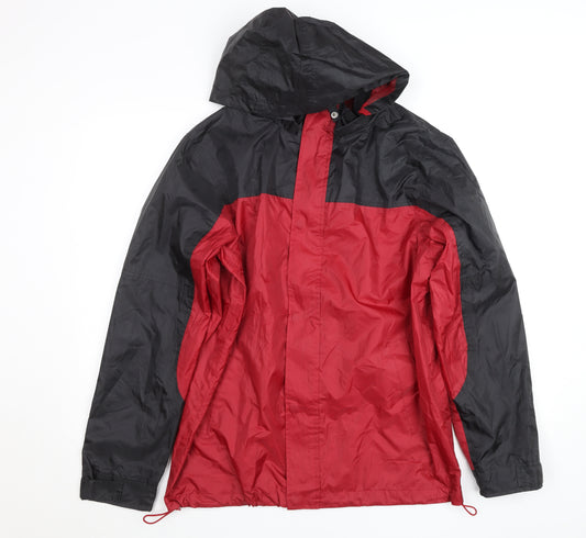 Cotton Traders Men's Red Waterproof Hooded Jacket Size M
