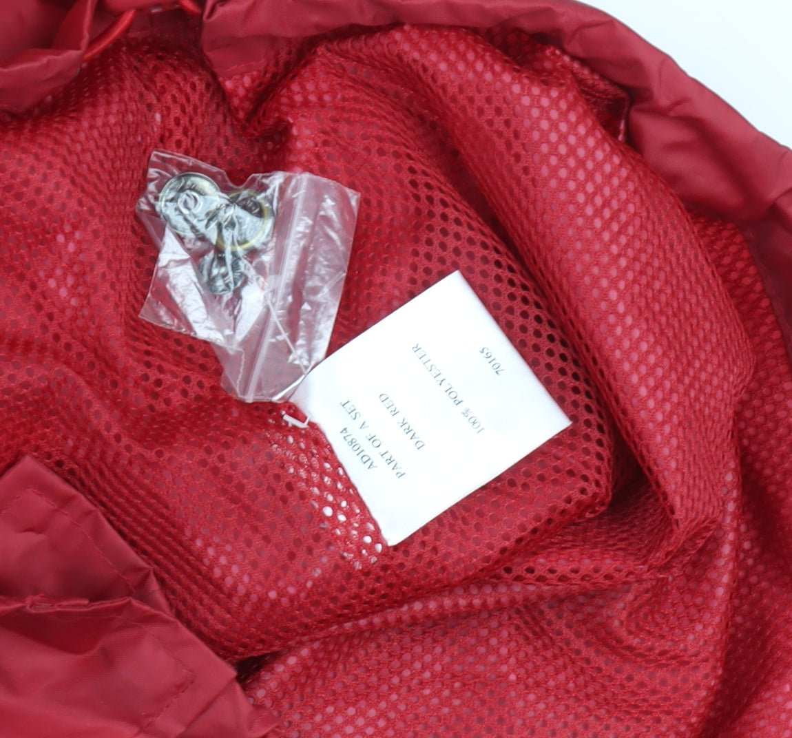 Cotton Traders Men's Red Waterproof Hooded Jacket Size M