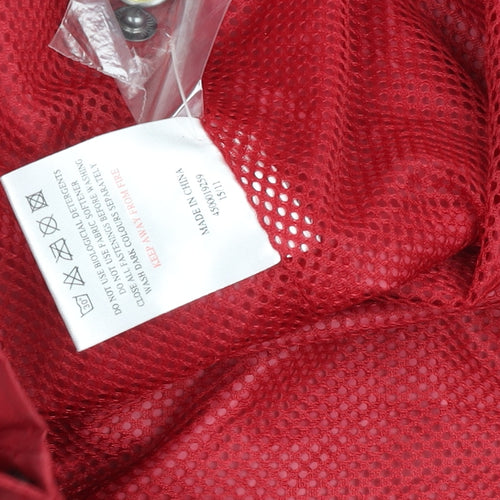 Cotton Traders Men's Red Waterproof Hooded Jacket Size M