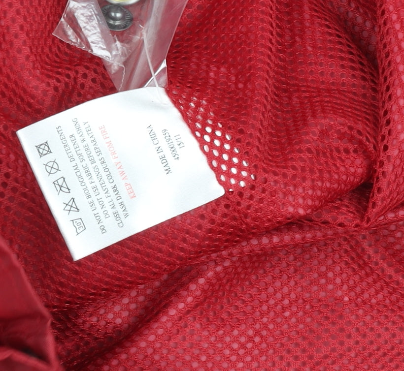 Cotton Traders Men's Red Waterproof Hooded Jacket Size M