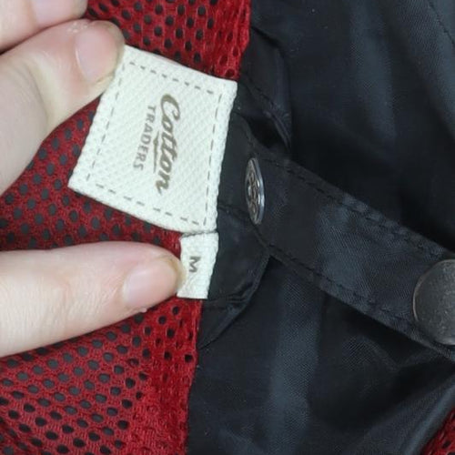 Cotton Traders Men's Red Waterproof Hooded Jacket Size M