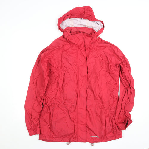 Trespass Women Red Waterproof Hooded Rain Coat Size 14