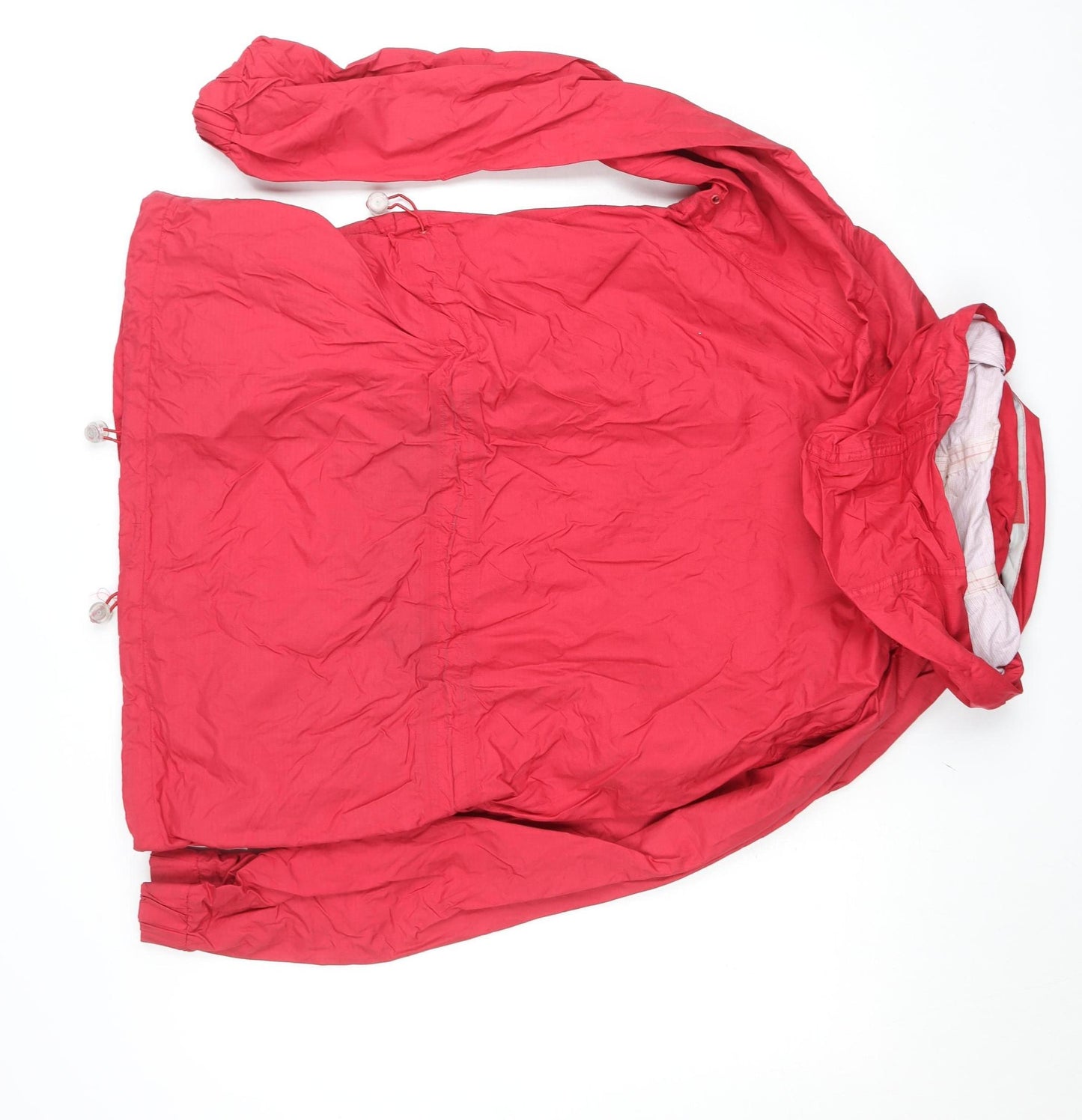 Trespass Women Red Waterproof Hooded Rain Coat Size 14