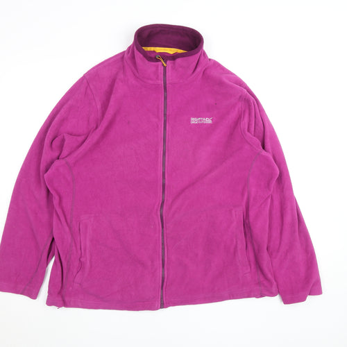 Regatta Womens Purple Fleece Full Zip Jacket Size 22 Plus