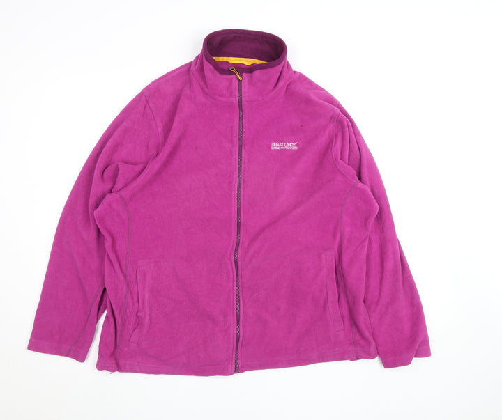 Regatta Womens Purple Fleece Full Zip Jacket Size 22 Plus
