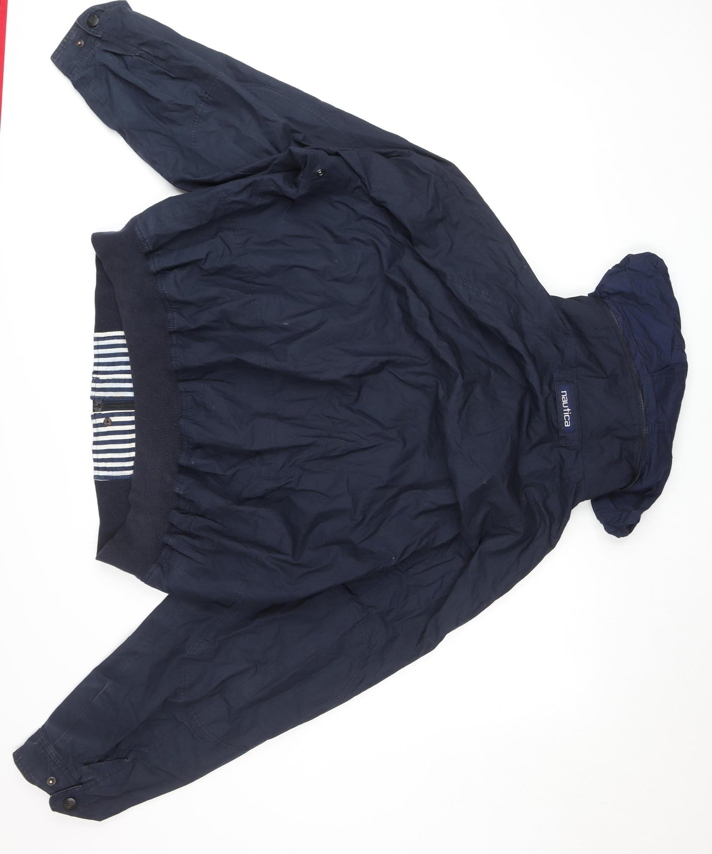 Nautica Women’s Blue Hooded Bomber Jacket 2XL Cotton Lined