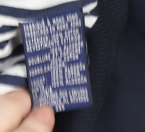 Nautica Women’s Blue Hooded Bomber Jacket 2XL Cotton Lined