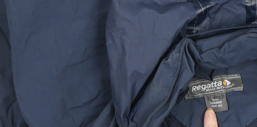Regatta Boys Blue Waterproof Hooded Rain Coat Jacket Age 12 EUR 152
