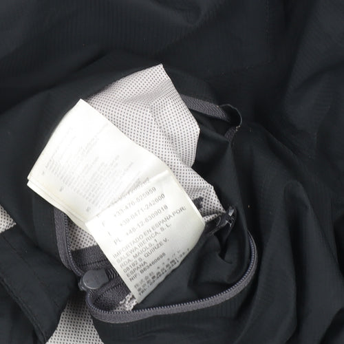 Salewa Men's Black Waterproof Hooded Rain Jacket Size M