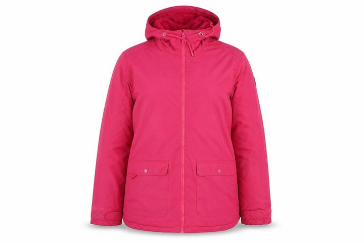 Regatta Womens Pink Waterproof Hooded Mid-Length Jacket UK 12