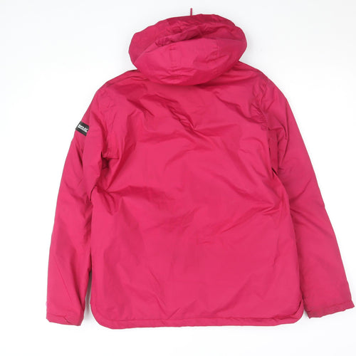Regatta Womens Pink Waterproof Hooded Mid-Length Jacket UK 12