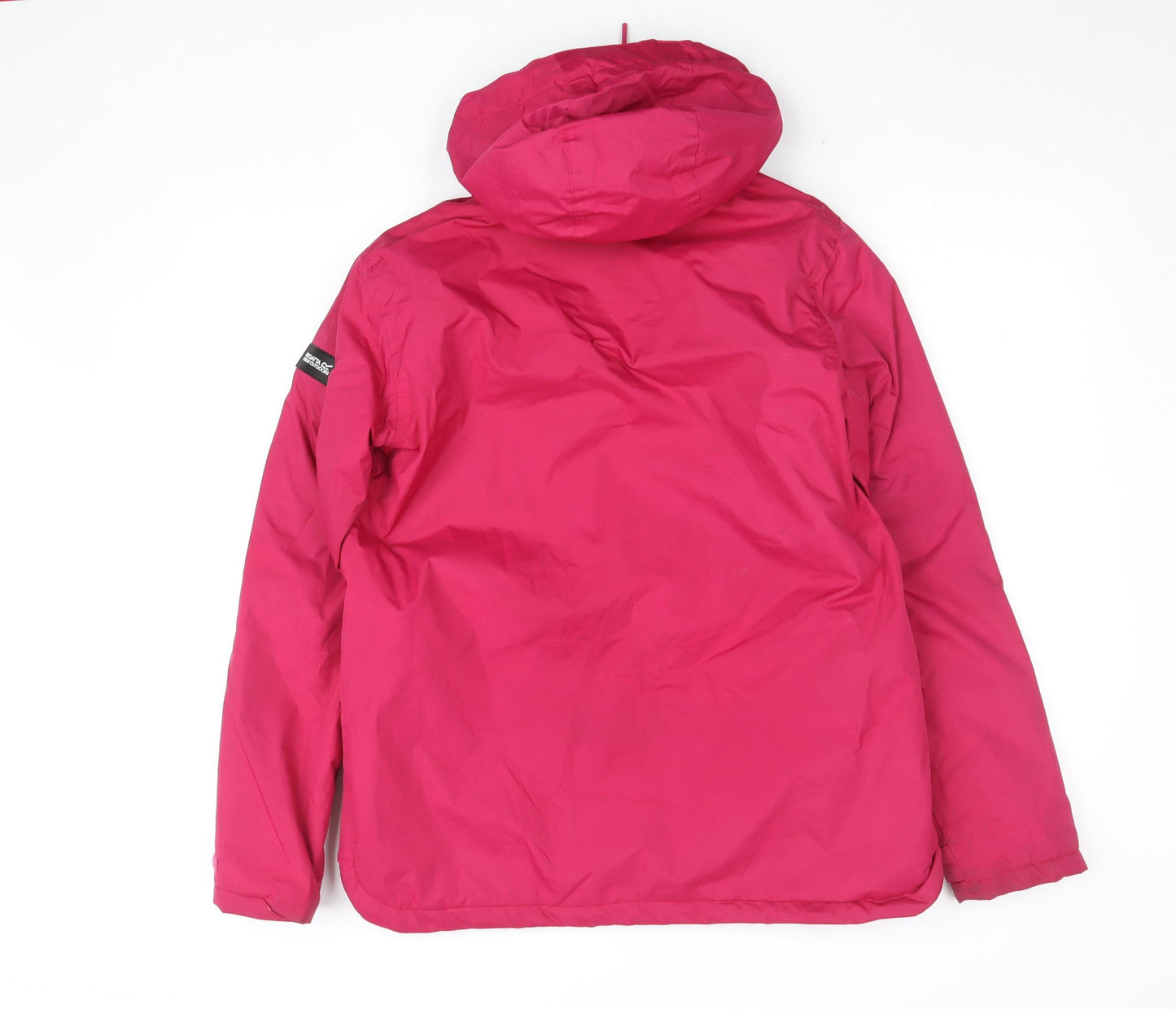 Regatta Womens Pink Waterproof Hooded Mid-Length Jacket UK 12