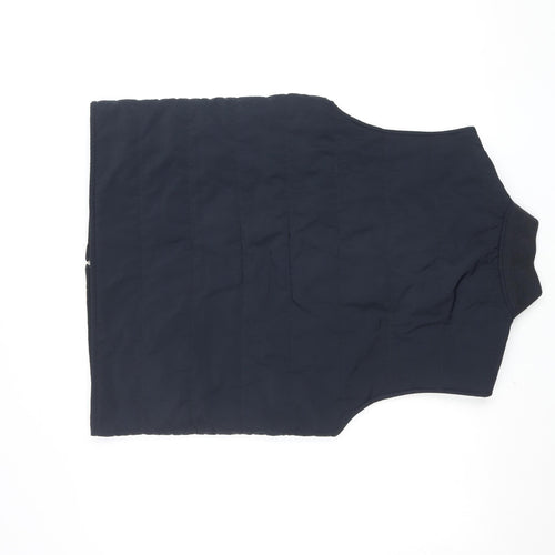 Next Men's Blue Padded Bodywarmer Waistcoat M Polyester Casual