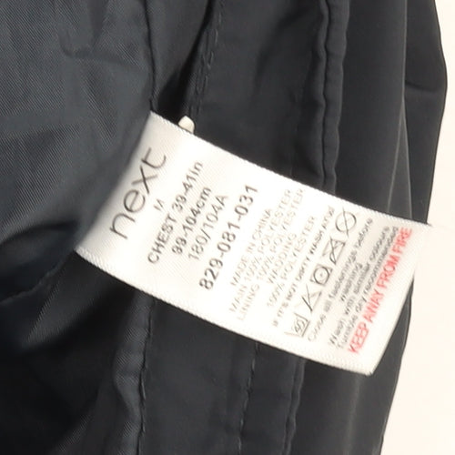 Next Men's Blue Padded Bodywarmer Waistcoat M Polyester Casual