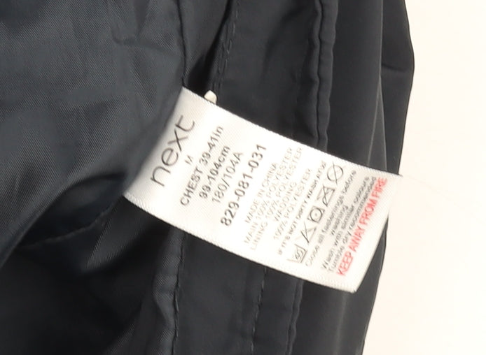 Next Men's Blue Padded Bodywarmer Waistcoat M Polyester Casual