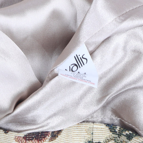 Wallis Womens Beige Floral Short Blazer Jacket Size 14