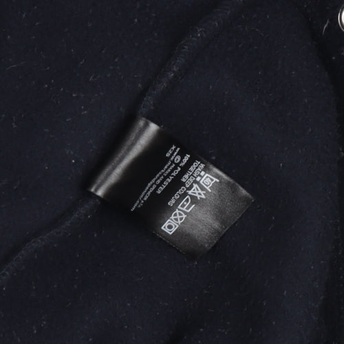 Marks and Spencer Women's Black Fleece Full Zip Jacket Size 8