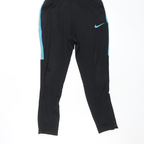 Nike Women's Black Dri-Fit Tapered Track Pants M