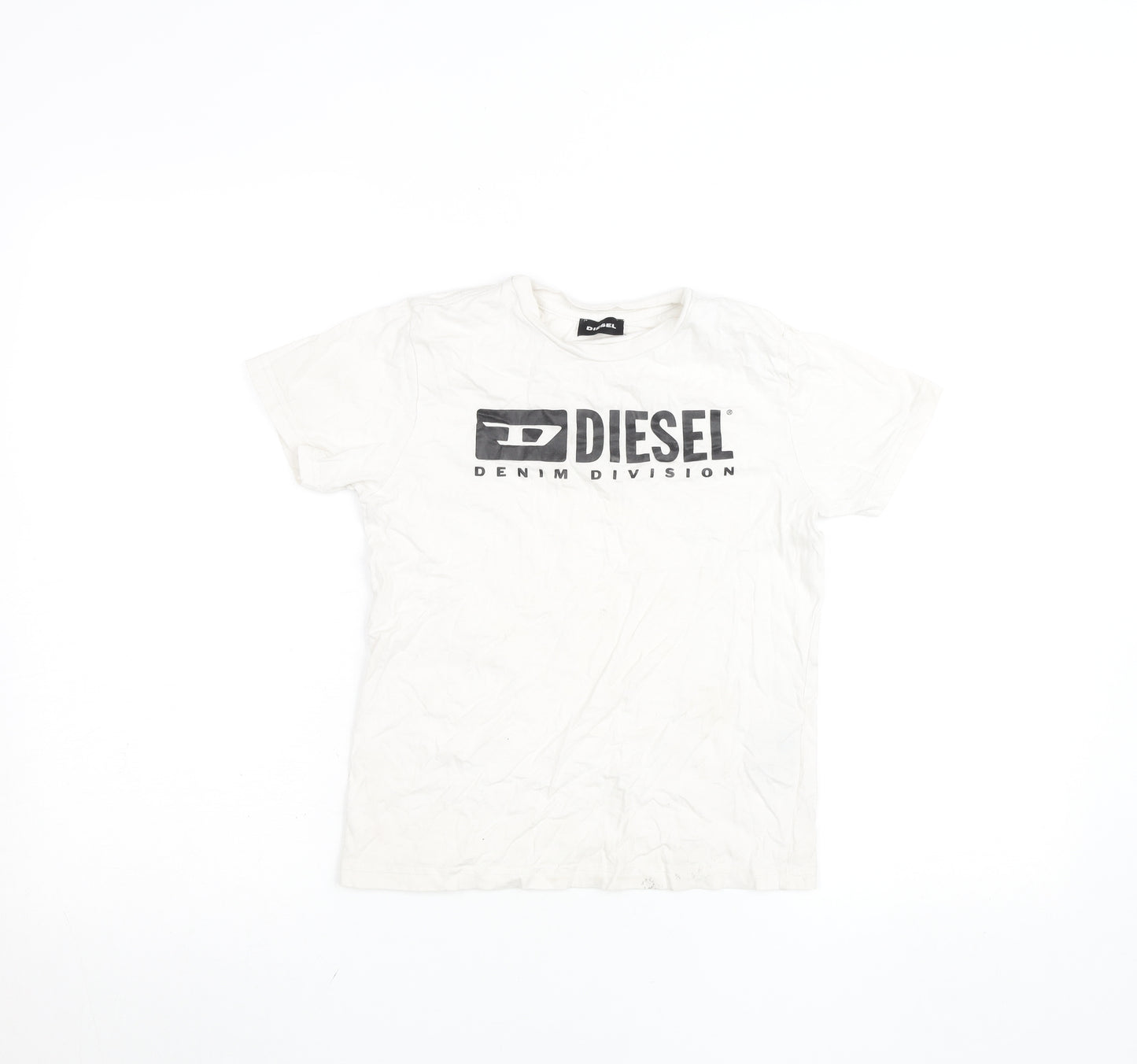 Diesel Boys White Short Sleeve Logo T-Shirt 8-9 Years
