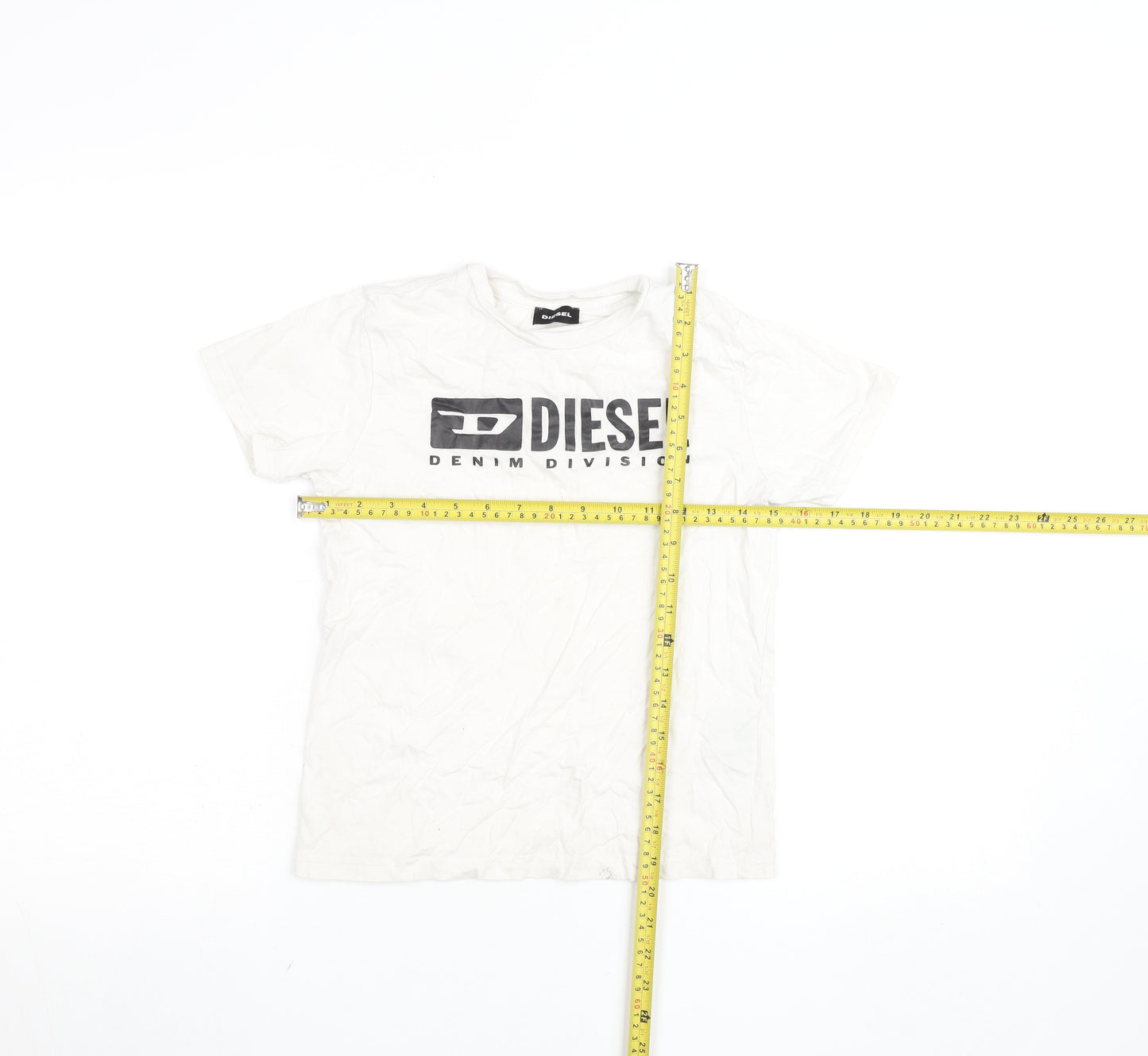 Diesel Boys White Short Sleeve Logo T-Shirt 8-9 Years