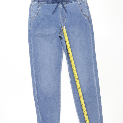 Primark Girls Blue Denim Co Jogger Jeans 8-9 Years Drawstring Waist