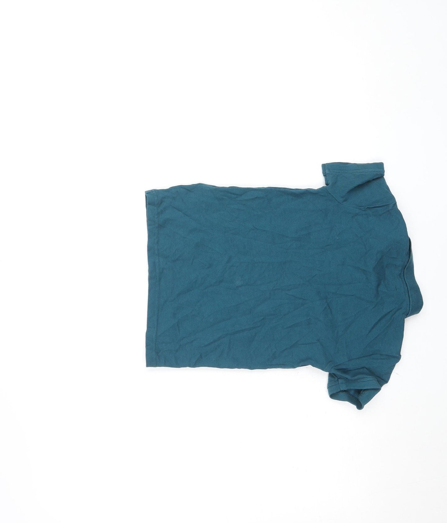 Next Boys Blue Polo Shirt 8 Years Cotton Blend Short Sleeve Casual Top