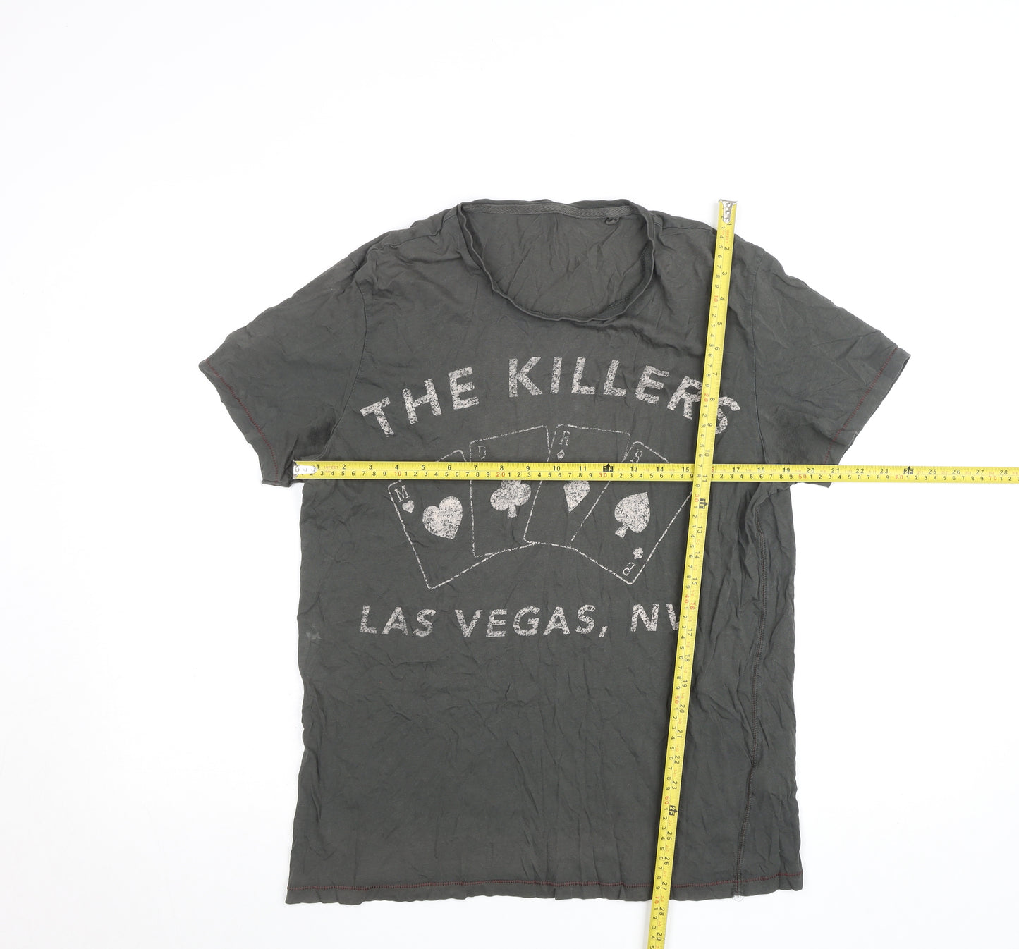 Next Women's Grey Music Print Short Sleeve Cotton T-Shirt M