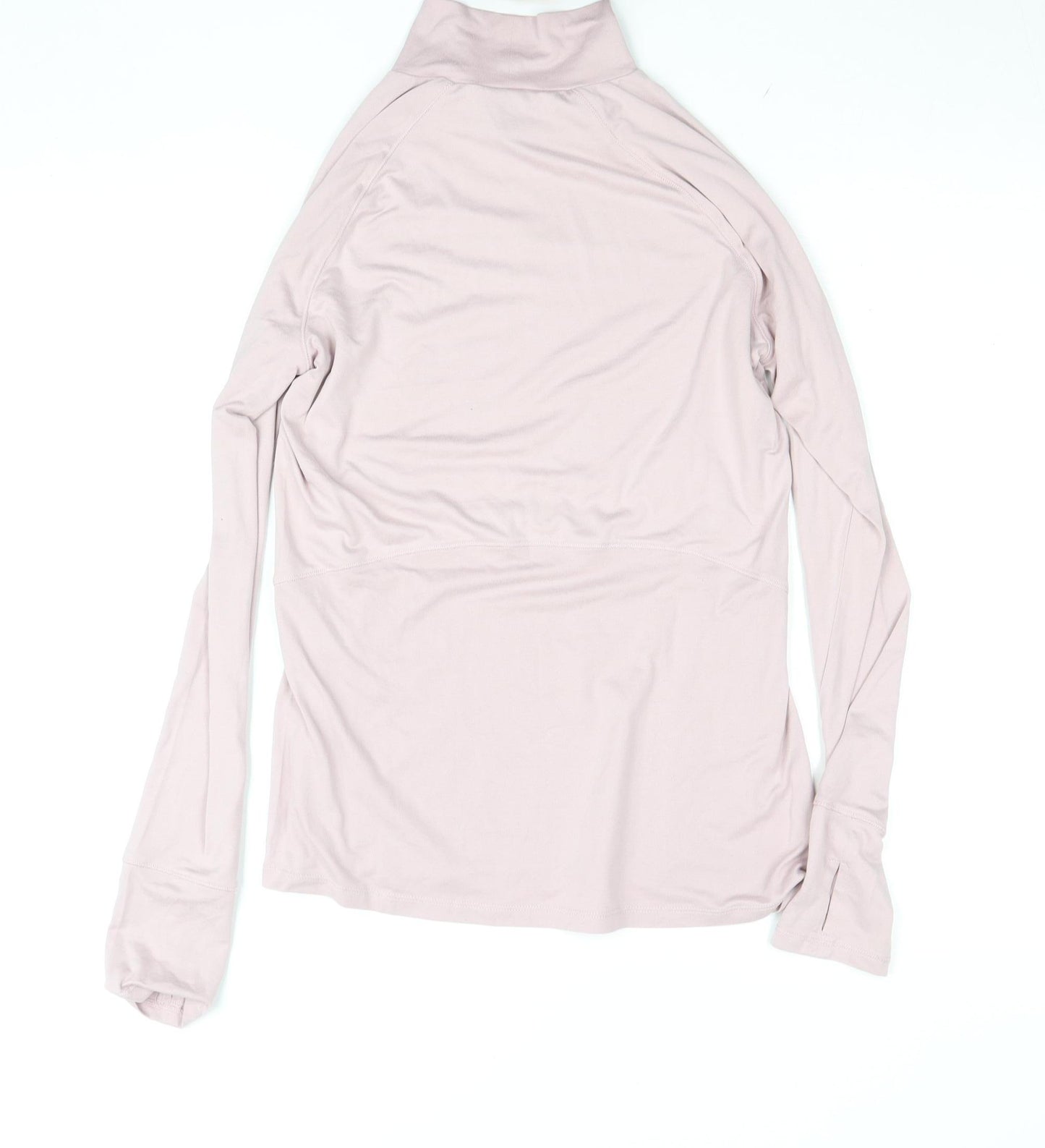 RBX Womens Pink Long Sleeve Mock Neck Activewear Top Size S