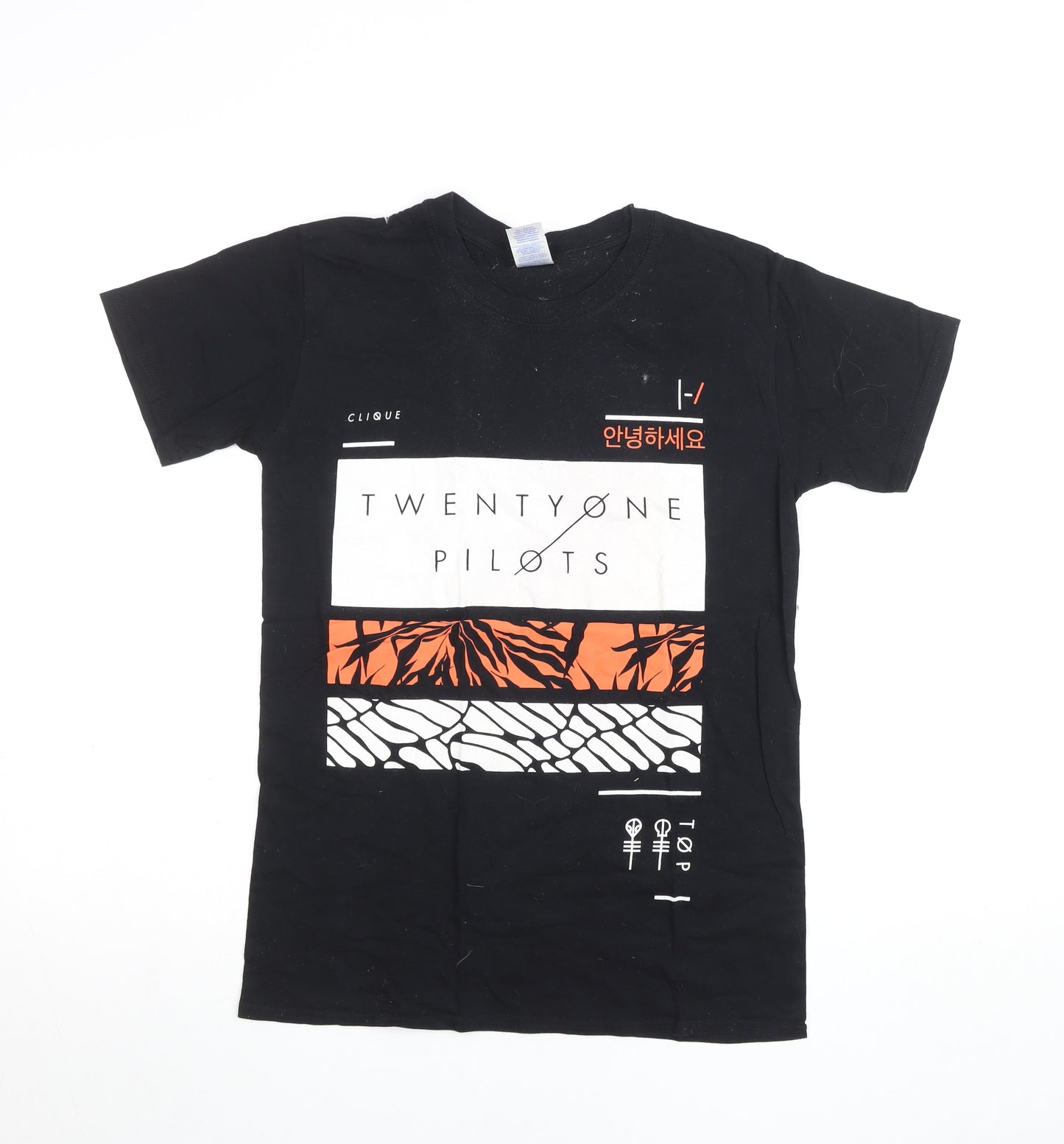 Gildan Women’s Black Twenty One Pilots Graphic T-Shirt Size S