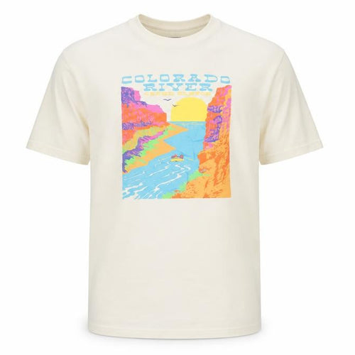 Old Navy Men’s Beige XLT Tall Graphic Print Cotton T-Shirt